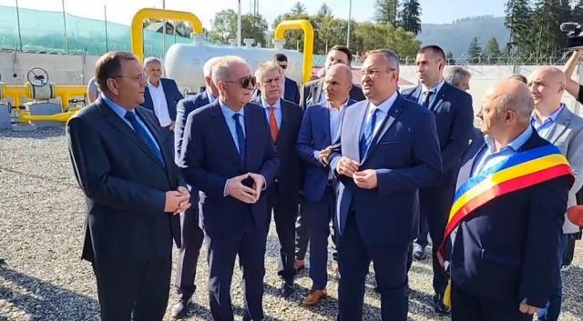 Inaugurarea magistralei de gaz metan Pojorâta - Vatra Dornei