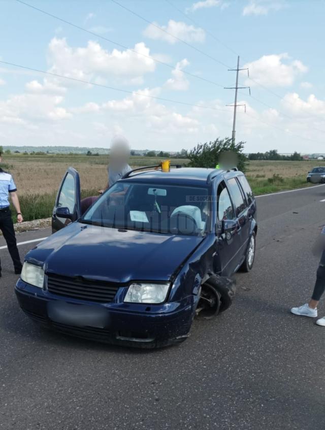 Trei oameni la spital după un accident produs la Dornești