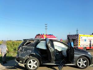 Accident la ieșirea din Salcea spre Verești