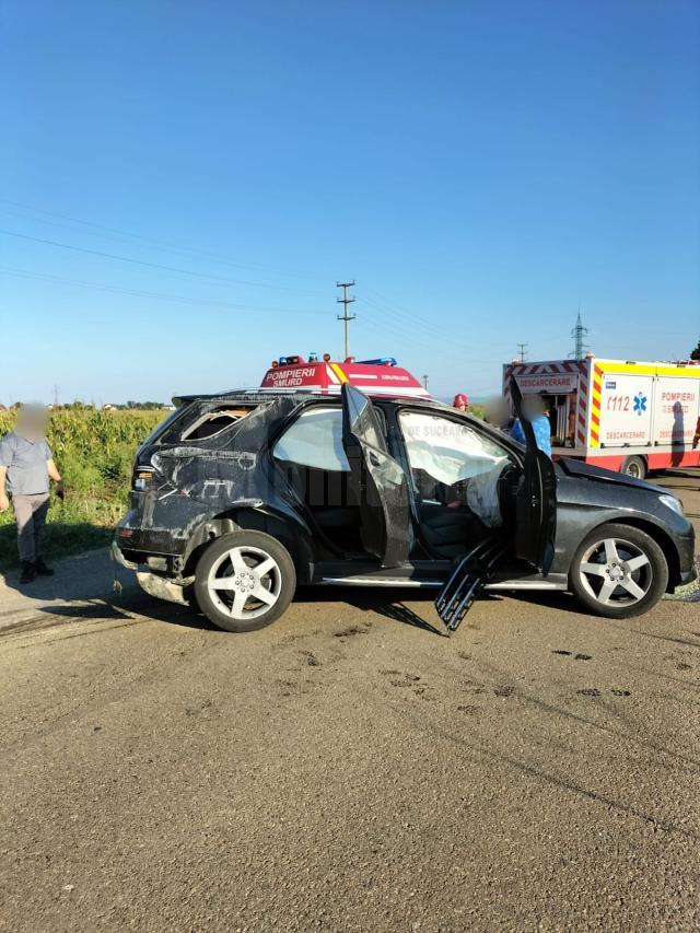 Accident la ieșirea din Salcea spre Verești
