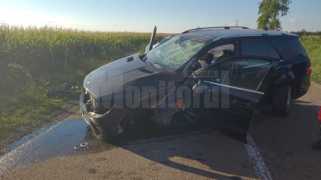 Autoturismul implicat în accidentul dintre Salcea și Verești