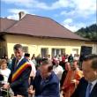 Marinel Bălan, Gheorghe Flutur și Alexandru Moldovan au tăiat panglica inaugurala de la școala din Doroteia