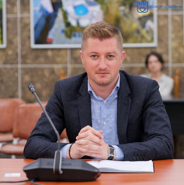 Ovidiu Paul Hrițcu, președintele Comisiei de tineret și sport din Consiliul Local Suceava