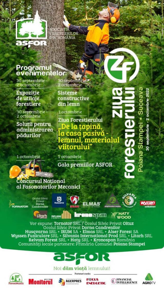 Ziua Forestierului – cea mai importantă sărbătoare a industriei lemnului, organizată la Suceava