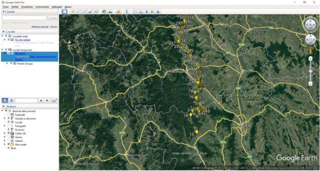 Trasee ale transporturilor fictive efectuate de operatorul economic din Malini