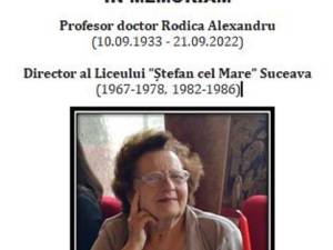 Profesoara Rodica Alexandru a trecut în eternitate