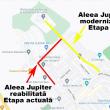 Lucrările de asfaltare continuă în cartierul George Enescu, pe Aleea Jupiter