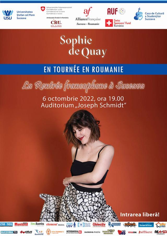 Concert „Sophie de Quay” în cadrul „La Rentrée francophone à Suceava”