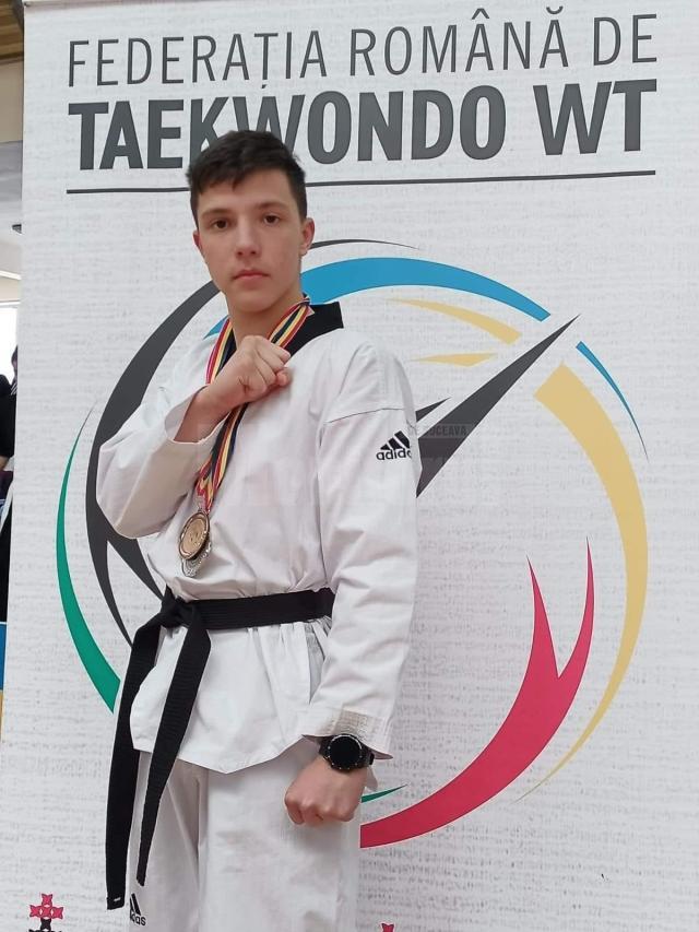 Tudor Andrei Mihalache practică taekwondo de peste 9 ani