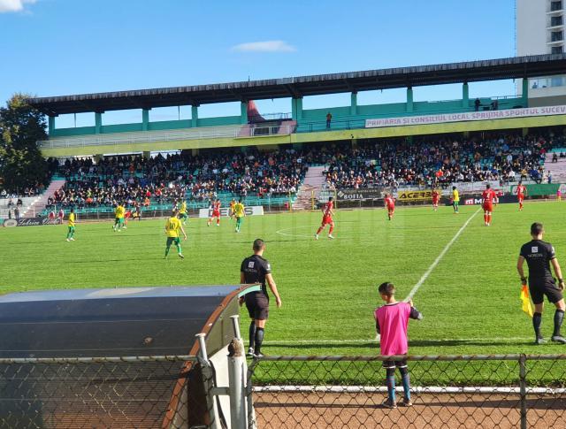 Meciul din play-off-ul României, disputat miercuri seara pe stadionul Areni, între  Foresta Suceava și UTA Arad