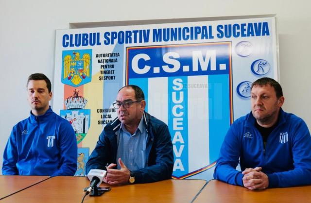 Tudor Orasanu, Valerica Gherasim si Vasile Mosuc au vorbit despre situatia de la echipa de volei CSM Suceava