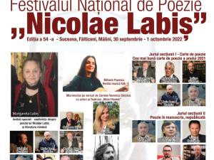 Festivalul Național de Poezie „Nicolae Labiș”, ediția a 54-a Suceava - Fălticeni - Mălini