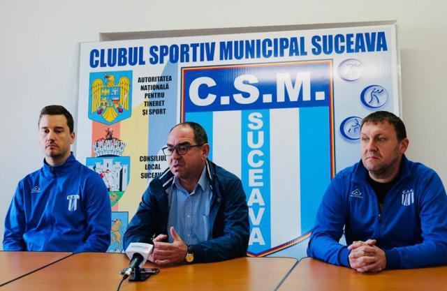 Tudor Orăşanu, Valerică Gherasim şi Vasile Moşuc au vorbit despre situația de la echipa de volei CSM Suceava
