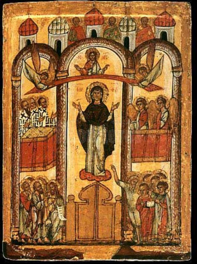 Sfântul Acoperământ, „mâna” protectoare a Maicii Domnului