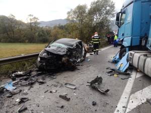 Un tânăr în vârstă de 26 de ani a murit într-un accident rutier produs sâmbătă dimineață, pe DN 17, la Câmpulung Moldovenesc