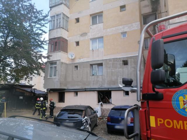 Explozie într-un bloc din Vatra Dornei