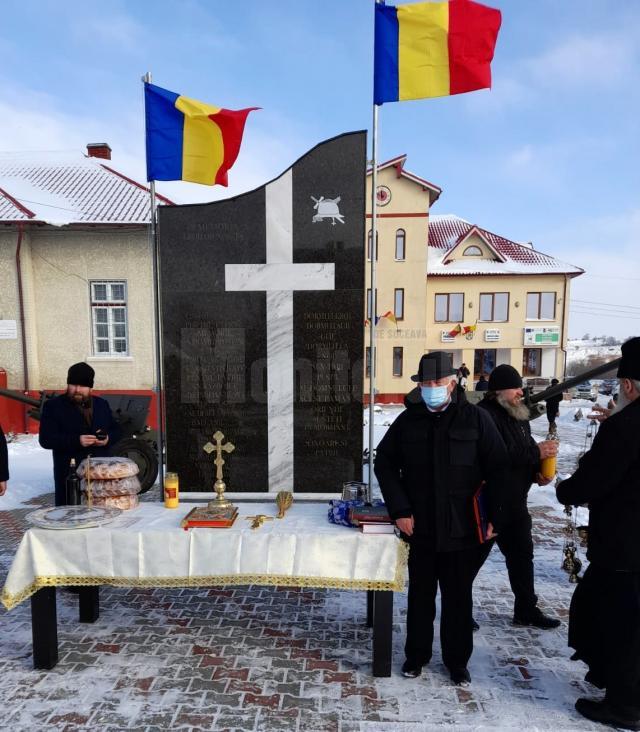 Davidel dumitru la sfintirea monumentului d ela Vadu Moldovei. Ian 2022