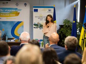 Anca Gutt, reprezentanta BRCT Suceava, la evenimentul Mesaj pentru Ucraina