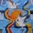 “Păsările voinței și ale libertății” - cea mai mare lucrare de artă murală din Suceava - Mesaj pentru Ucraina