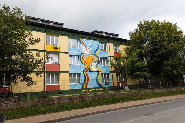 Cea mai mare pictură murală din Suceava – mesaj de solidaritate pentru Ucraina