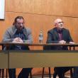 Prof. Traian Păduret (mijloc), liderul UJS PRO Educatia a moderat discuția