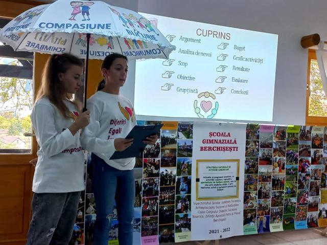 Un proiect de voluntariat al Școlii Berchișești a obținut punctaj maxim în cadrul unui concurs național