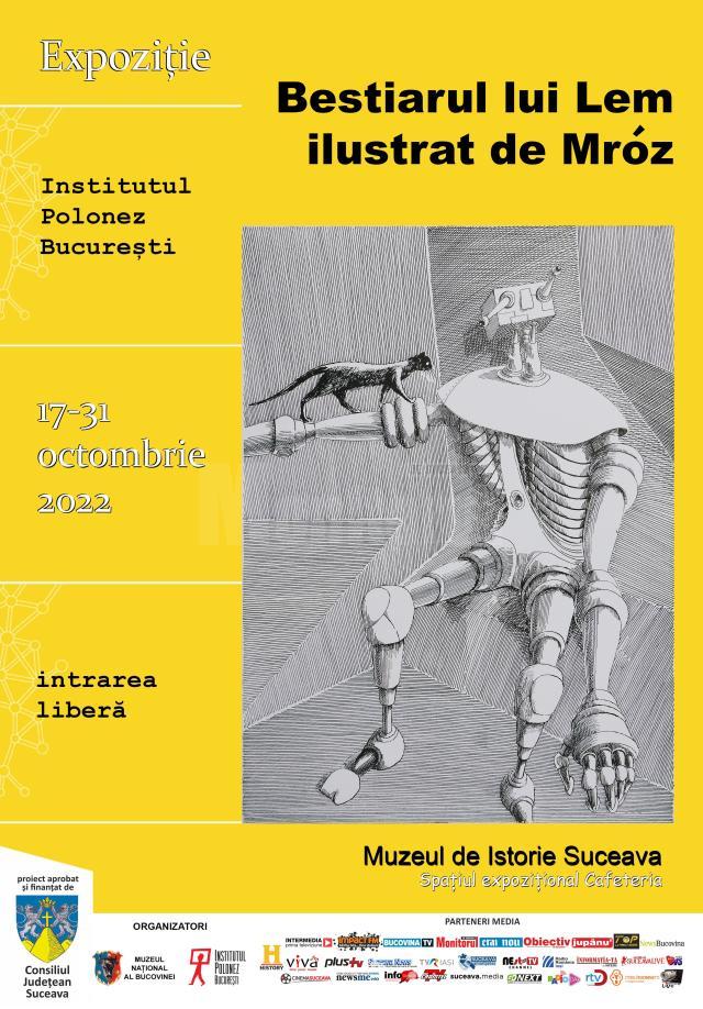 Expoziția „Bestiarul lui Lem ilustrat de Mróz”, deschisă la Muzeul de Istorie