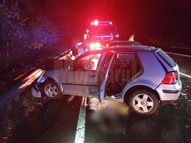 Trei răniți după un accident în plină noapte pe drumul național 17