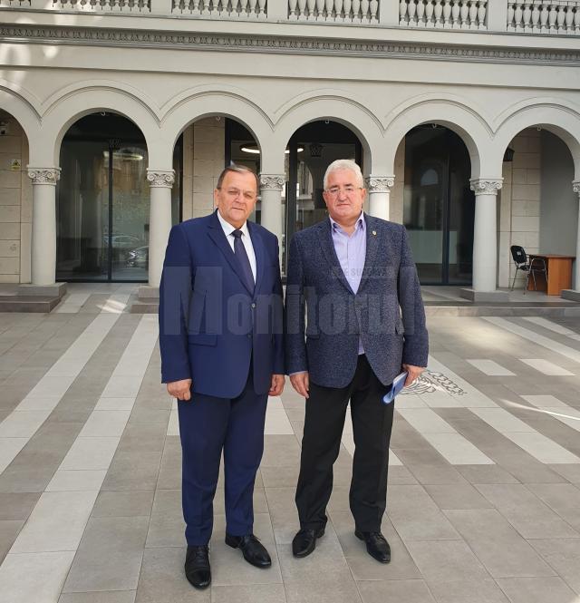 Primarul Sucevei, alături de președintele CJ Suceava, Gheorghe Flutur, în Capitală