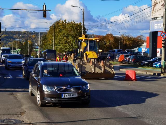 Prelungirea scuarului de pe Calea Unirii a început de joi dimineață