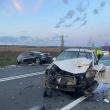 Cele două mașini implicate în accident