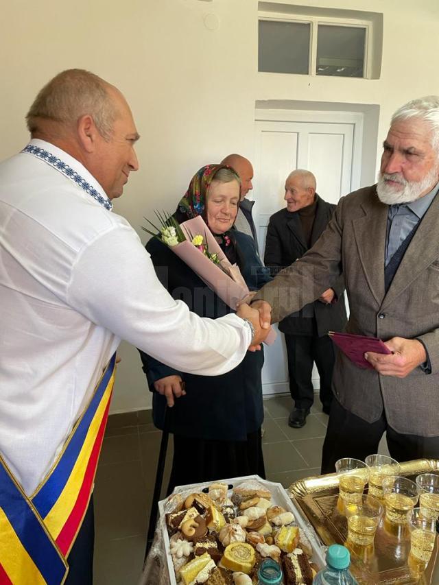 Festivitatea de premiere pentru cele 30 de cupluri a avut loc la Căminul cultural din satul Baineț