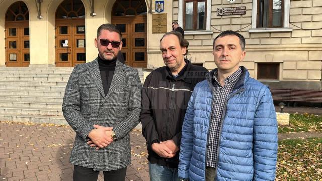 Avocatul Traian Andronachi, rusul Andrei Skripii și avocatul cernăuțean Iosif Cernușcă