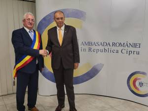 Primarul Sucevei, Ion Lungu, cu ambasadorul României în Cipru, Excelența Sa, Dan Mihalache