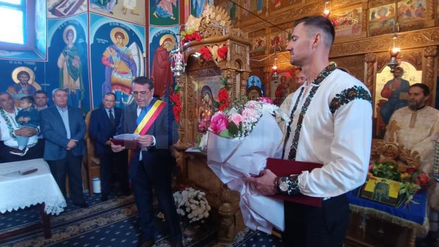 Marius Cozmiuc a primit titlul de cetățean de onoare al comunei Todirești