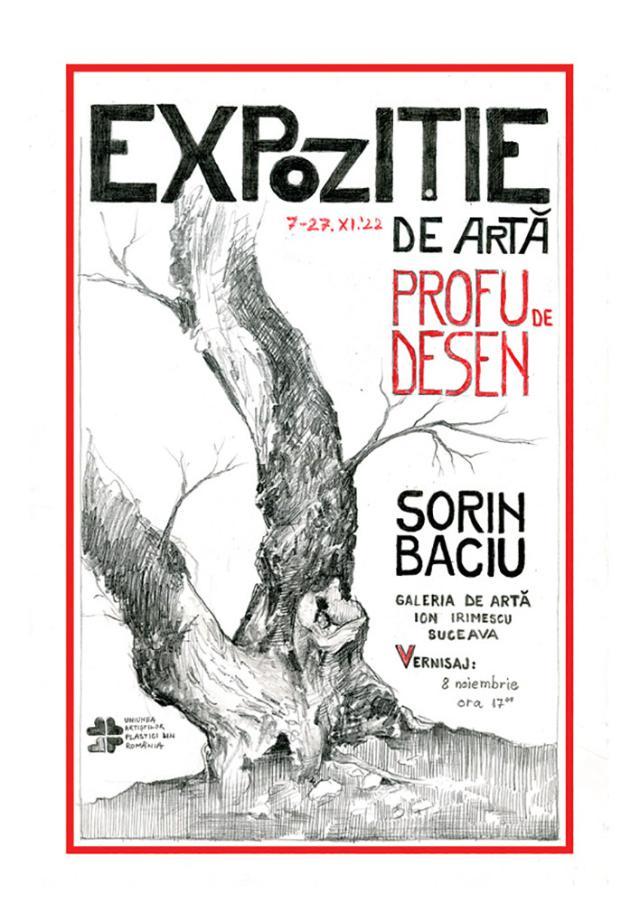 Expoziție de artă semnată de „profu de desen” Sorin Baciu, la Galeria de artă „Ion Irimescu” Suceava