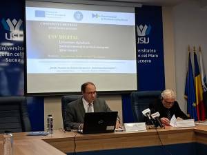 Proiectul de digitalizare a USV a fost prezentat de prof . univ. dr. Mihai Dimian, prorectorul responsabil cu cercetarea al universității sucevene