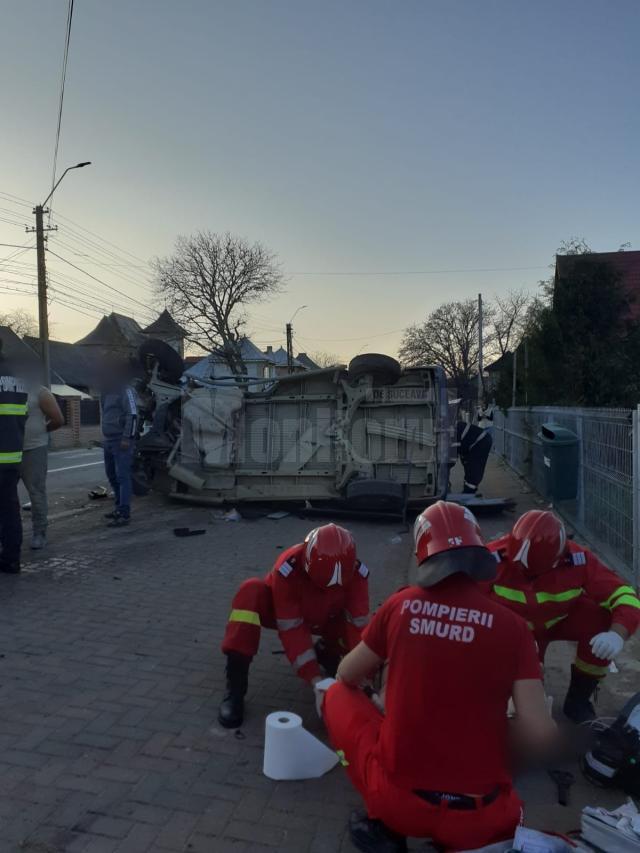 Accident grav,  la Vicovu de Sus