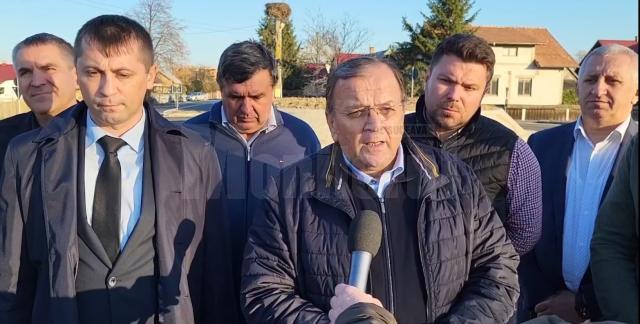 Gheorghe Flutur a inaugurat 35 de kilometri de drumuri județene modernizate în zona de nord a județului