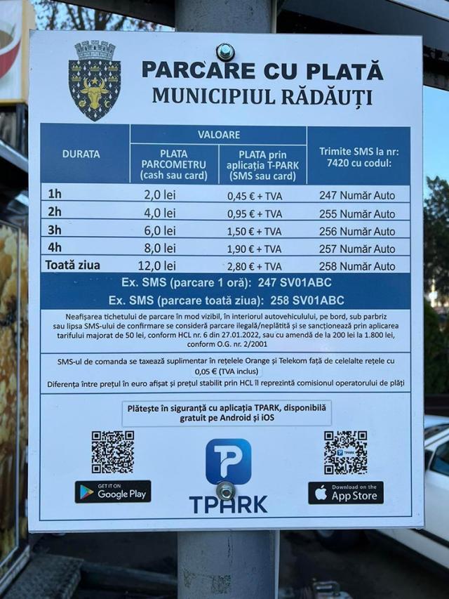 Parcometre moderne instalate pe raza municipiului Rădăuți