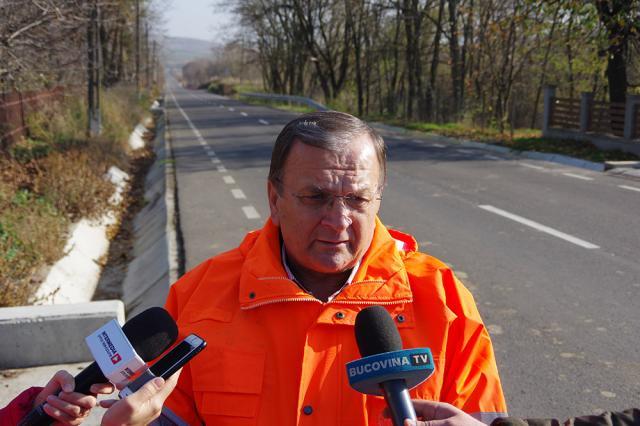 Gheorghe Flutur a inspectat lucrările realizate pe drumul Vulturești – Hârtop