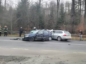 Accidentul produs marți dimineață pe DN 17, între Ilișești și Păltinoasa