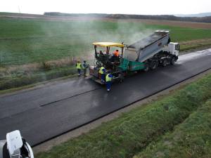 Așa arată DN 29 A Suceava-Dorohoi, prin Adâncata  Foto DRDP Iași