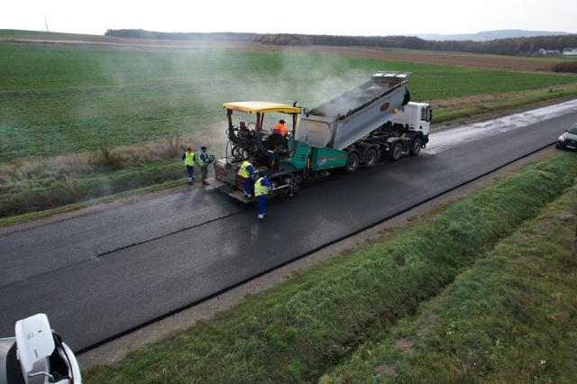 Așa arată DN 29 A Suceava-Dorohoi, prin Adâncata  Foto DRDP Iași