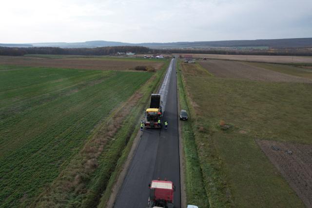 Așa arată DN 29 A Suceava-Dorohoi, prin Adâncata  Foto DRDP Iași