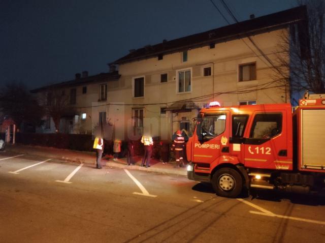 Clădirea în care a iybucnit incendiul