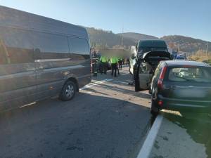 Accidentul care a paralizat traficul de pe DN 17