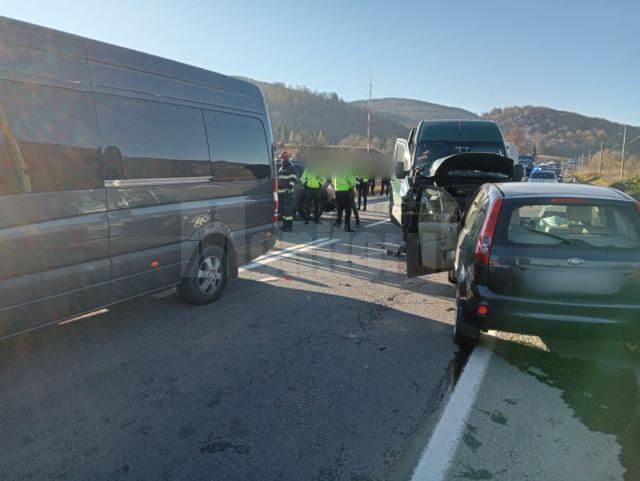 Accidentul care a paralizat traficul de pe DN 17