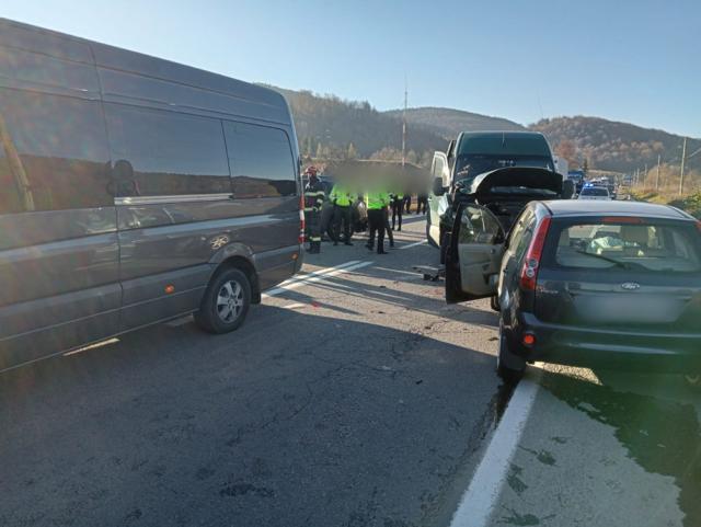 Accidentul care a paralizat traficul de pe DN 17