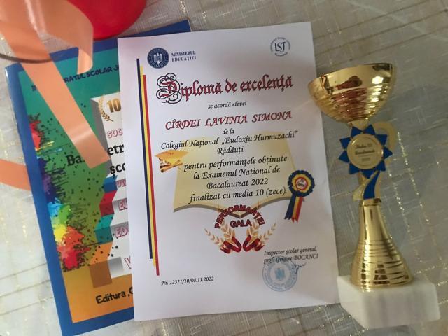 Colegiul Național „Eudoxiu Hurmuzachi” Rădăuți, la Gala Performanței 2022